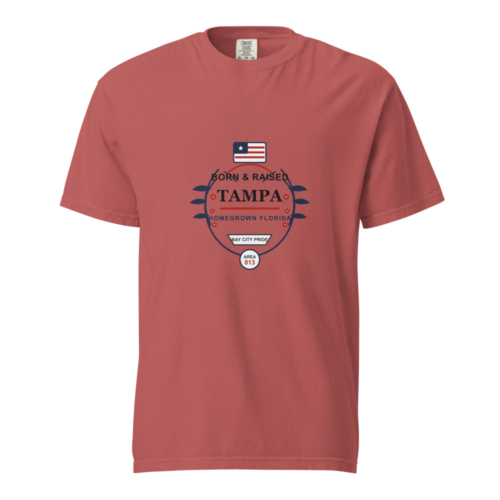 Tampa Born & Raised shirt Crimson
