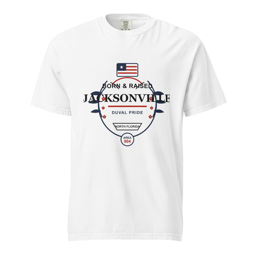 Jacksonville Born & Raised Shirt mockup