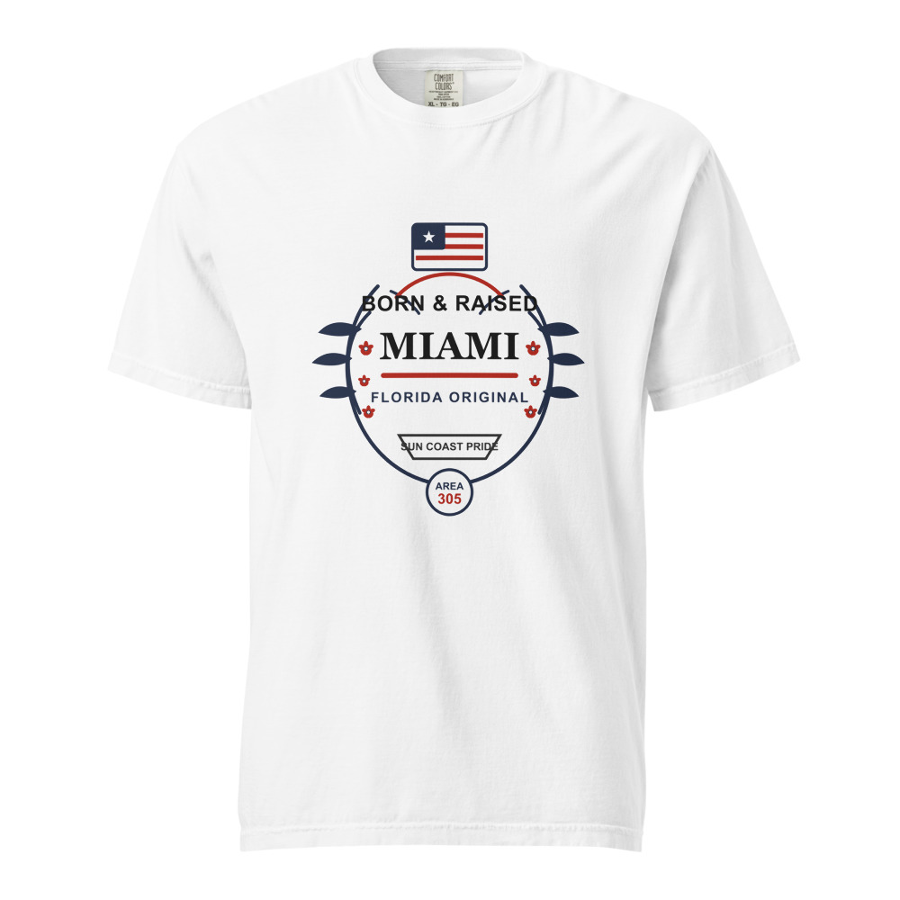 Miami Born & Raised Shirt mockup